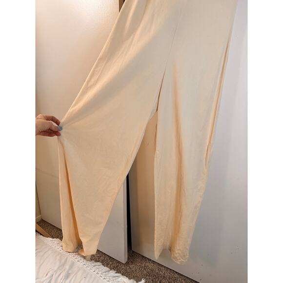 Retro 1970s Orange and Cream Jumpsuit - Picture 7 of 11